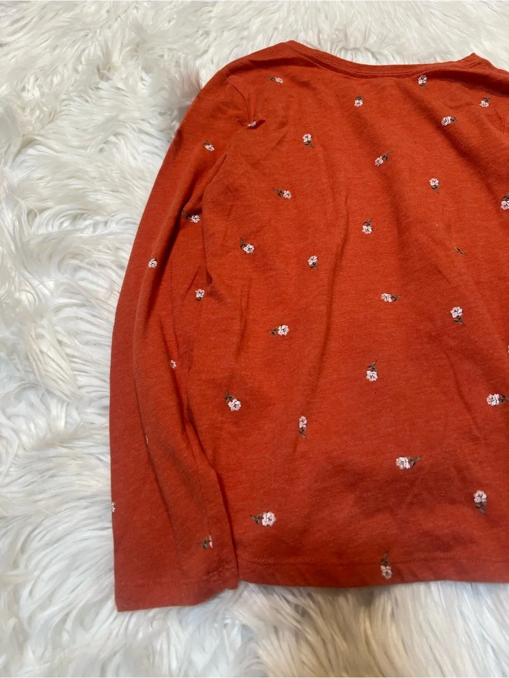 Old Navy Girls Size Large 10-12 Softest Tee Long Sleeve T-Shirt Mesa Rock Floral